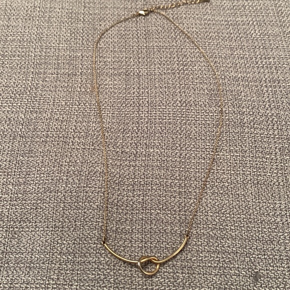 Tie The Knot Gold Tone Necklace - Picture 6 of 10